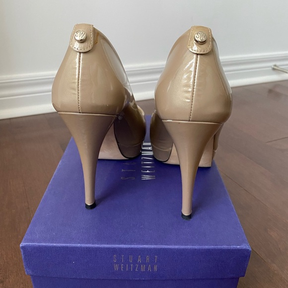 Stuart Weitzman Lille Open Toe Platform Heel - Picture 6 of 14